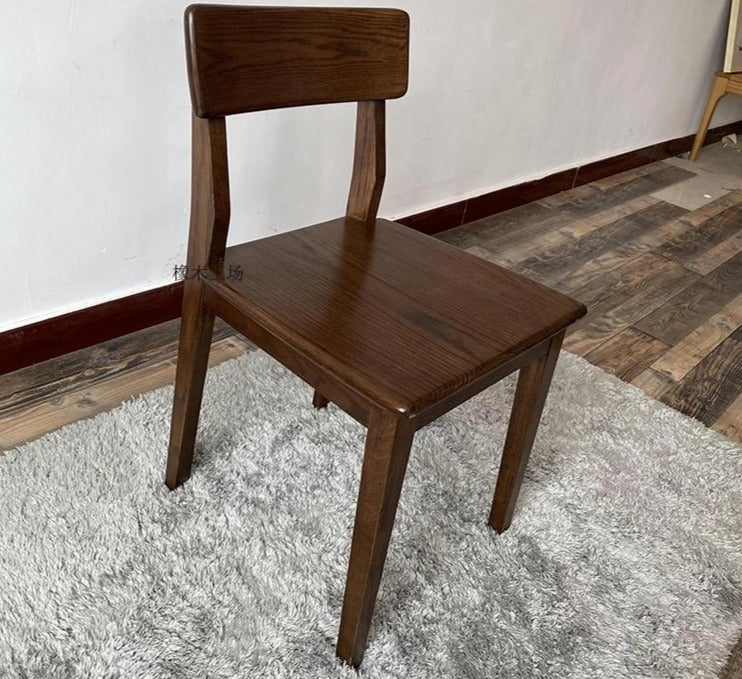 JAKIRA Japanese Nordic Scandinavian Solid Wood Dining Table and Chair