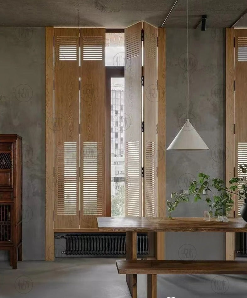 JOLENE Japanese Scandinavian Style Retro Solid Wood Dining Table