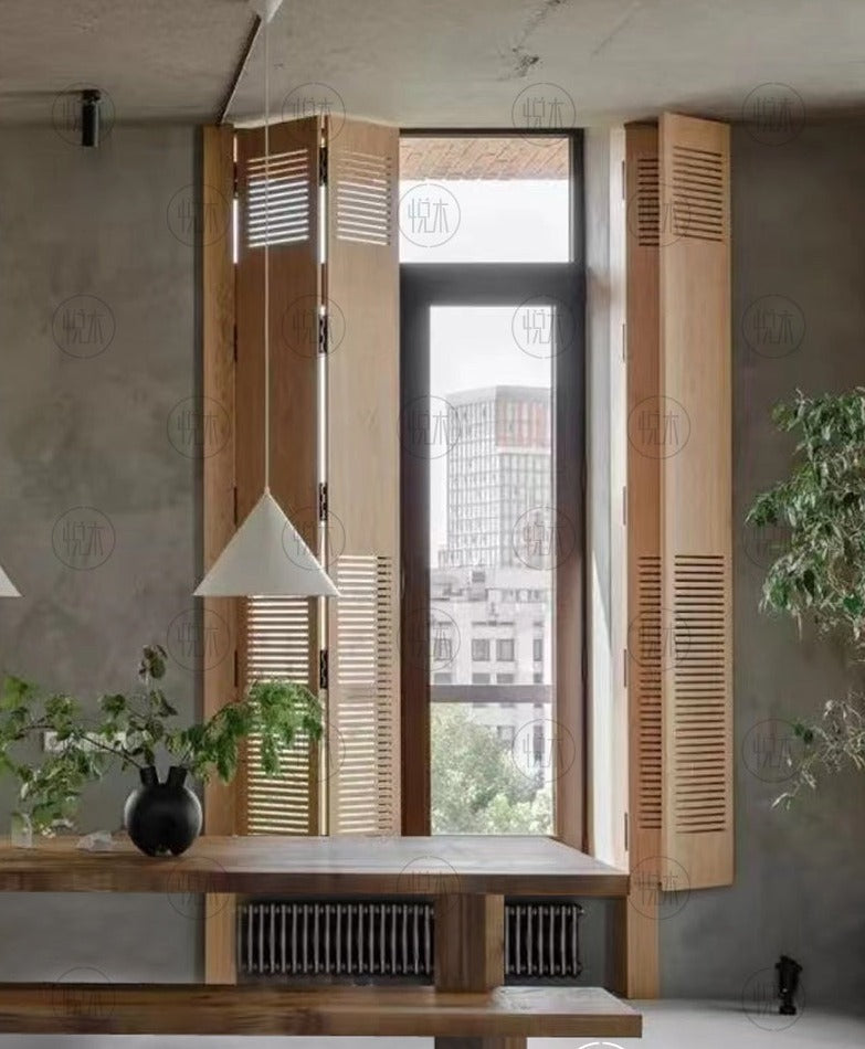 JOLENE Japanese Scandinavian Style Retro Solid Wood Dining Table