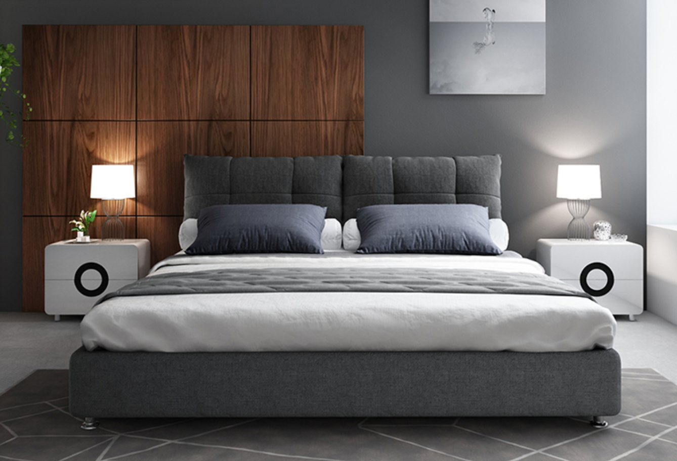 STARDUST Plush Series Storage Bed