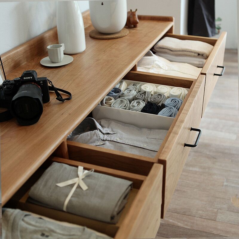 DANIELLA Nordic Hardwood 9 Drawers Sideboard Cabinet