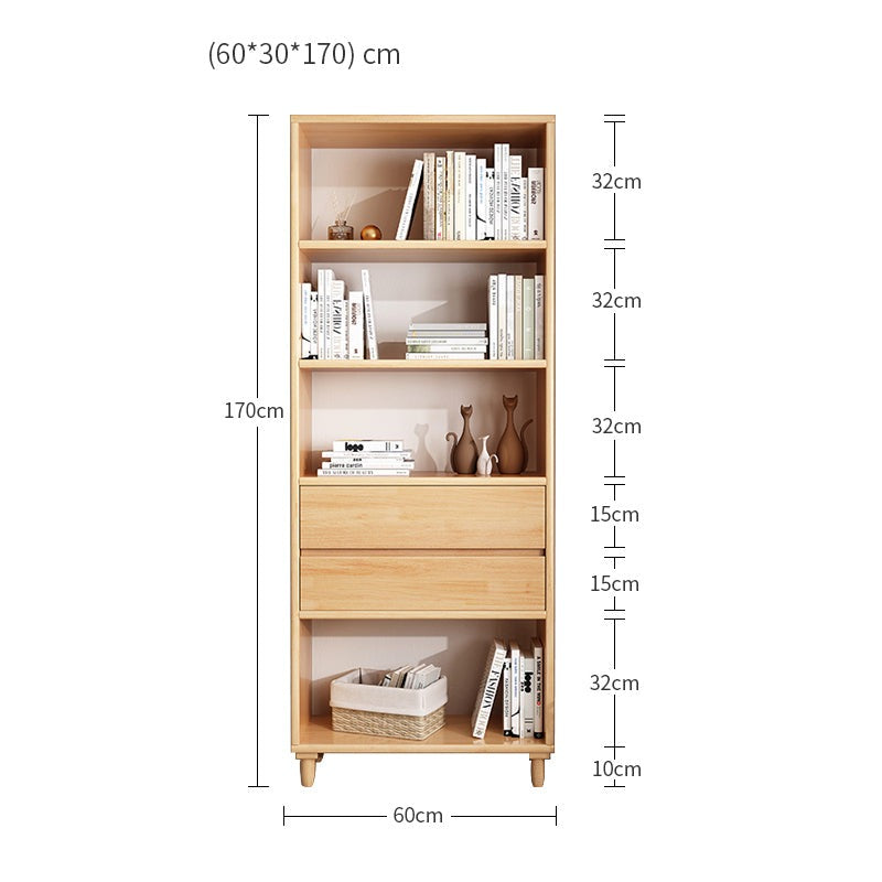 JADE CARLTON Bookcase Book Shelf Nordic Solid Wood
