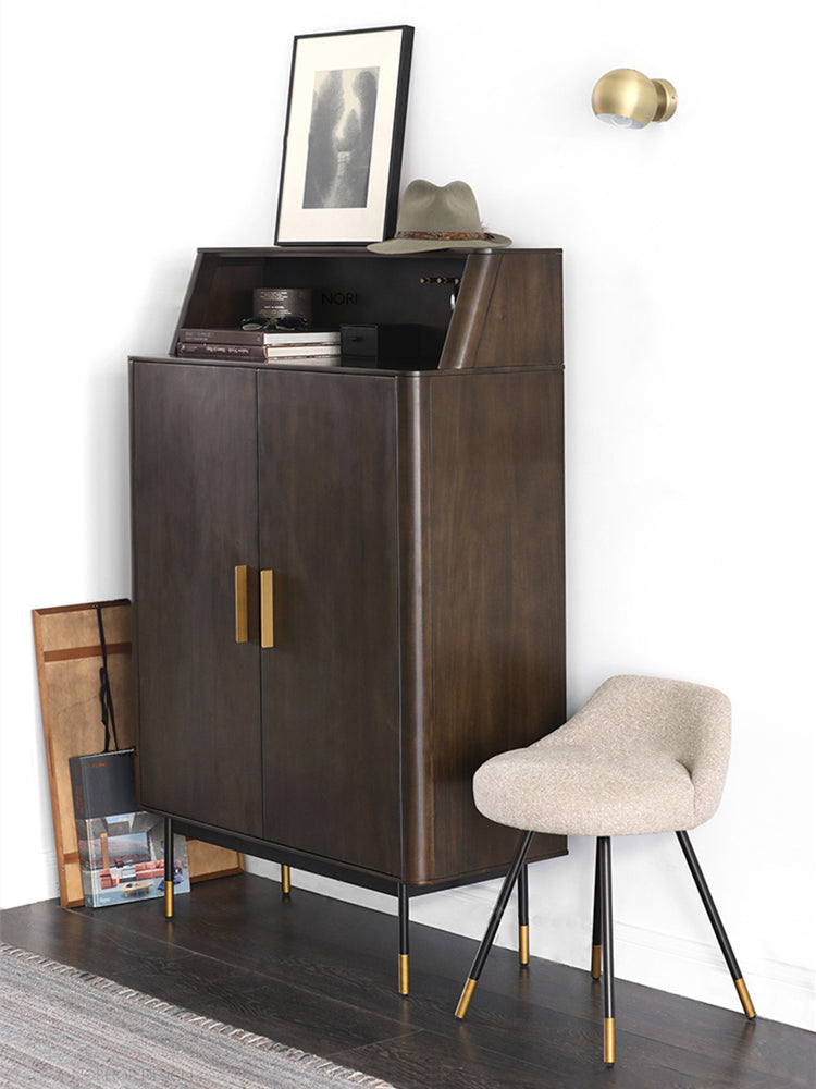 LAINEY Chicago HILTON Nordic Solid Wood Buffet Cabinet Shoe Cloth Wine Rack