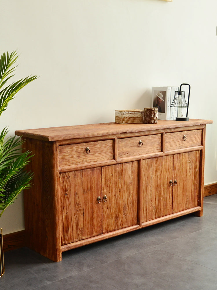 Autumn Recycle Solid Wood Buffet Sideboard Cabinet Old Elm
