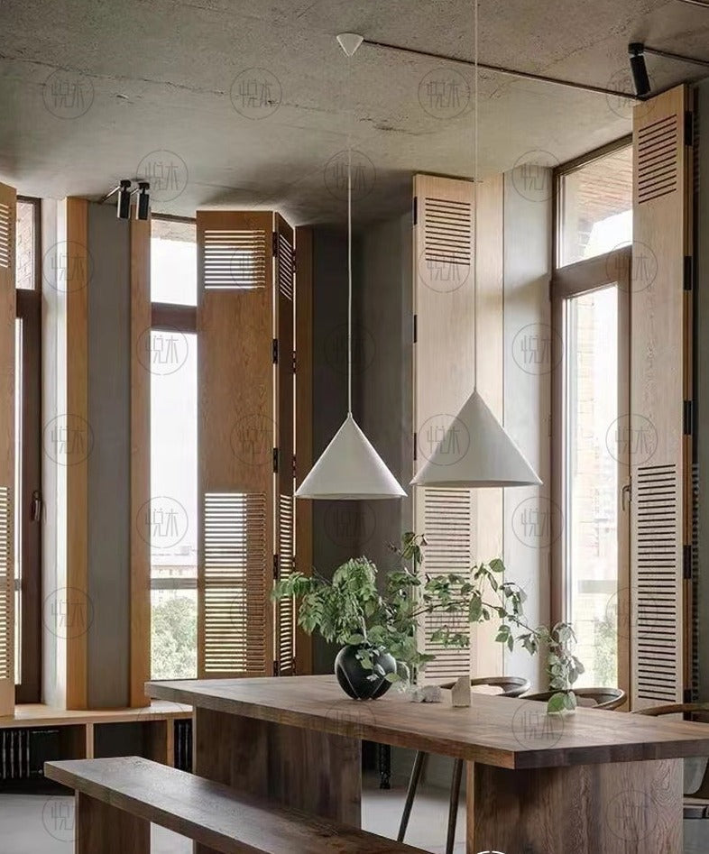 JOLENE Japanese Scandinavian Style Retro Solid Wood Dining Table