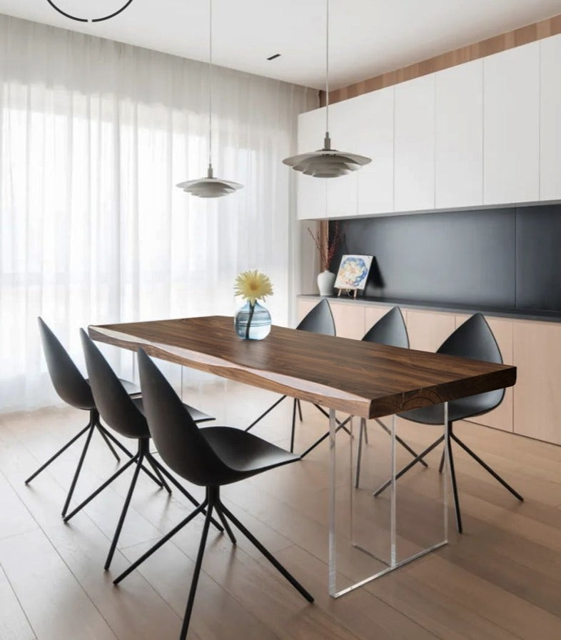 MAYA Dining Table Scandinavian Nordic Design Solid Wood ( Select from 4 Color, 10 Size )