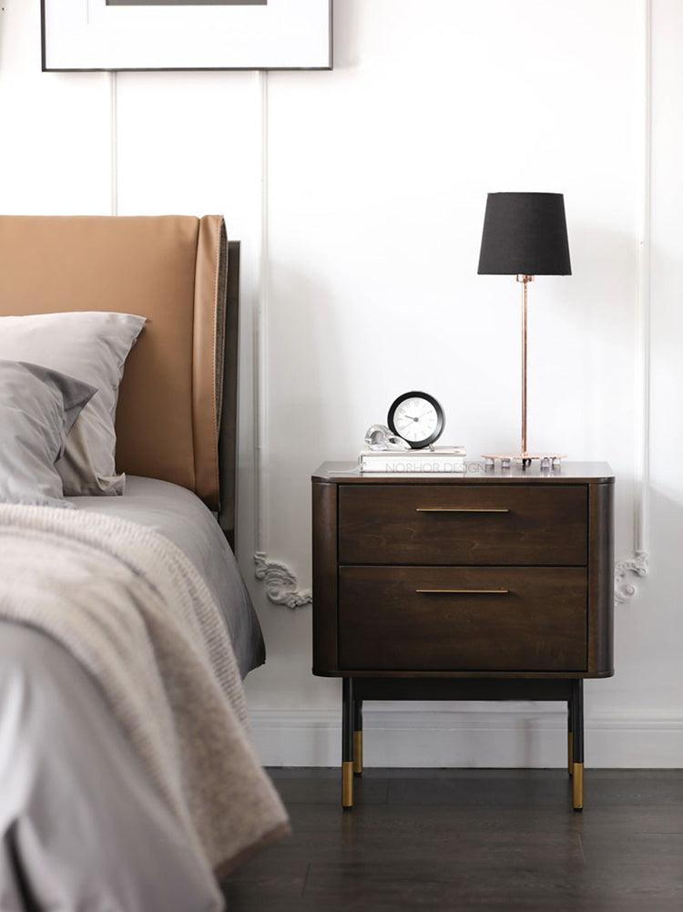 GABRILLE Chicago HILTON Nordic Solid Wood Bedside Table