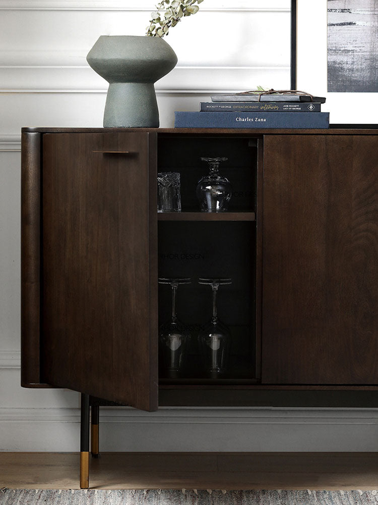 AMORA Chicago HILTON Nordic Solid Wood Sideboard Buffet Cabinet