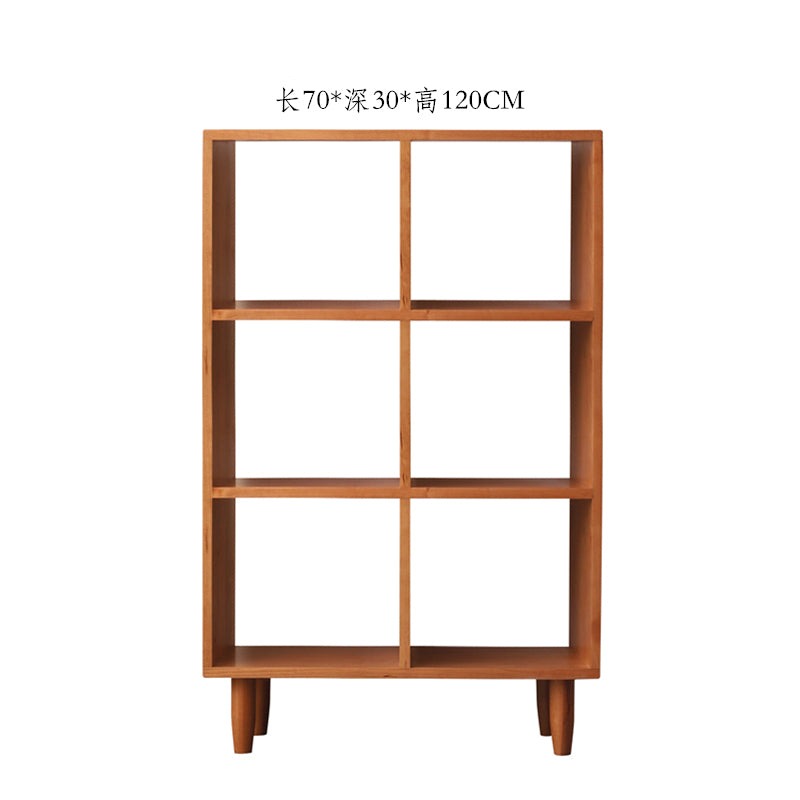 Madison Teak Bookcase Cube Nordic Solid Wood Bookshelf