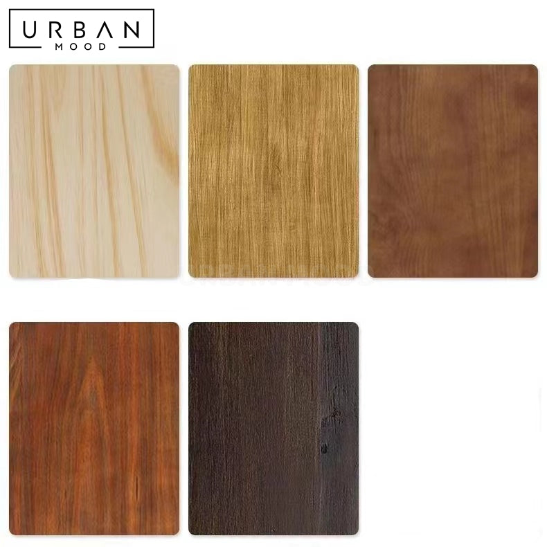 AFLAME Rustic Solid Wood Study Table