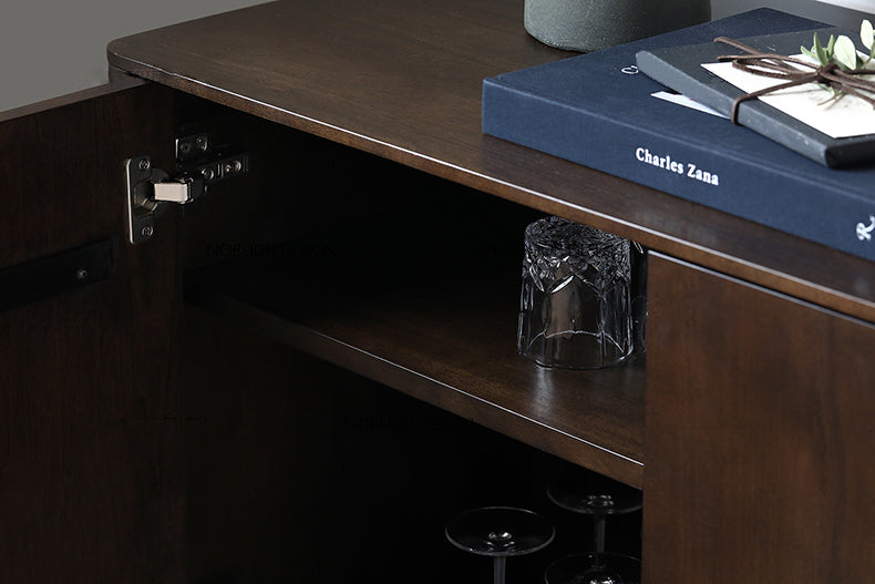 AMORA Chicago HILTON Nordic Solid Wood Sideboard Buffet Cabinet