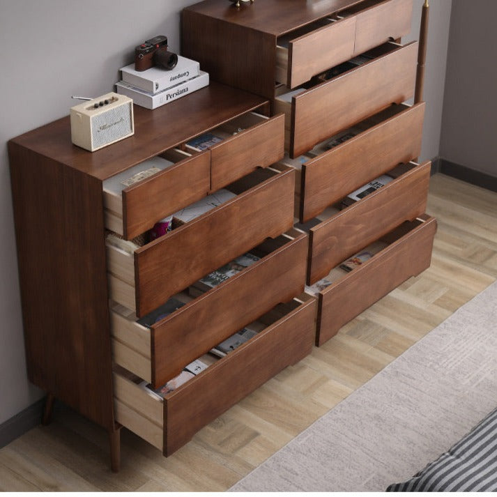 ANN Scandinavian Solid Wood Chest of Drawers Cabinet Storage ( 4 Color 2 Size )