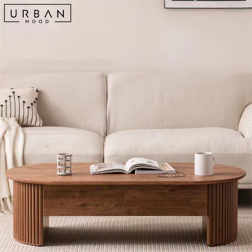 ASTRONOVA Japandi Solid Wood Coffee Table