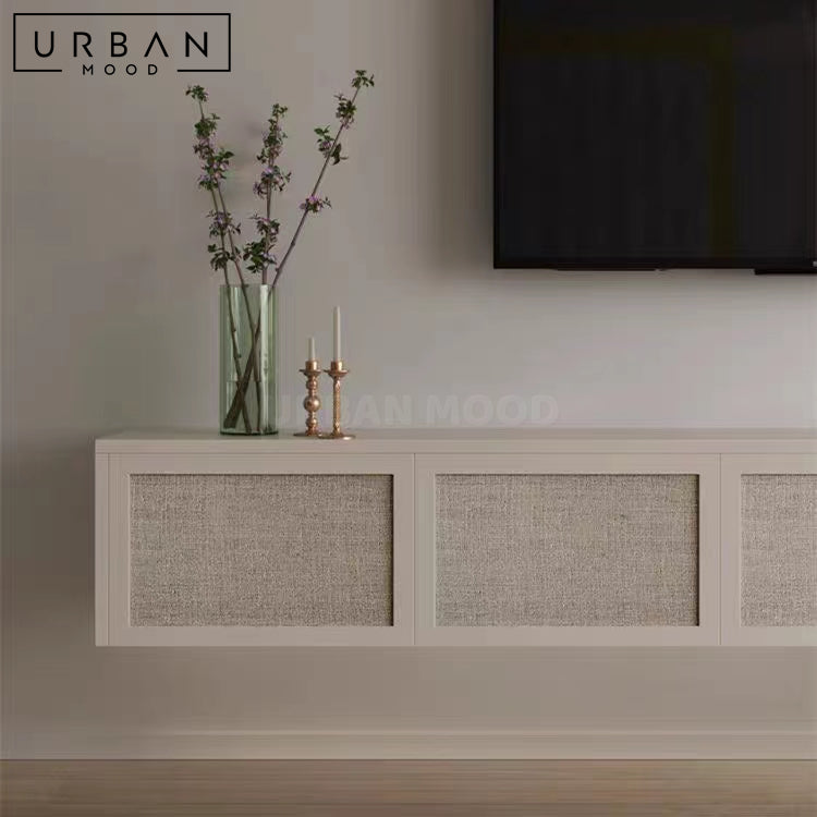 AVEN Modern Rattan TV Console