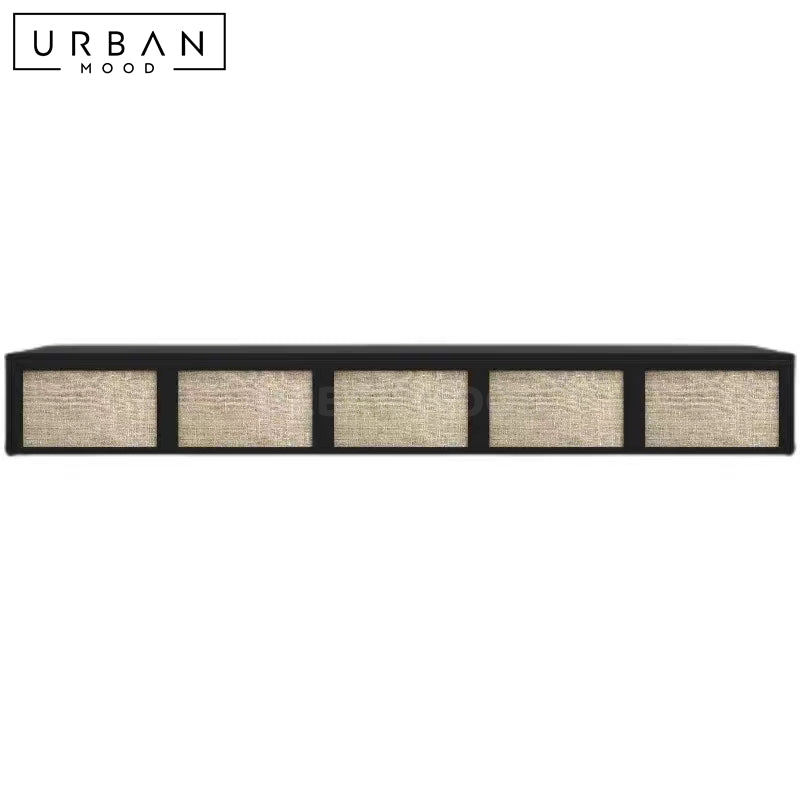 AVEN Modern Rattan TV Console