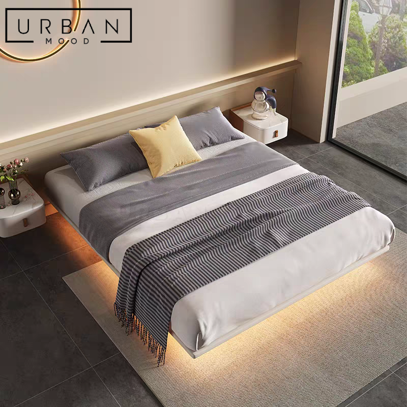 AIRE Modern Leather Bed