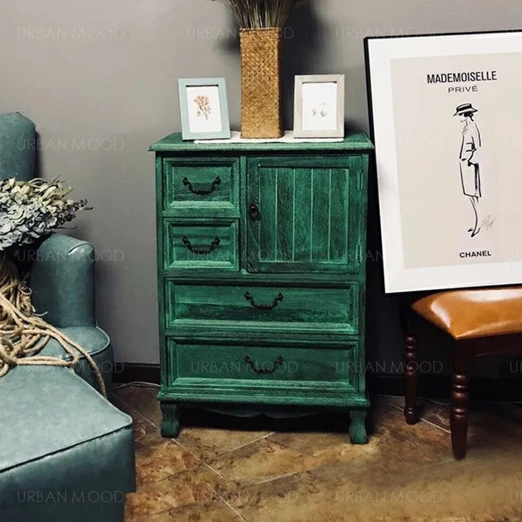 ALCOTT Distressed Vintage Chest of Drawers