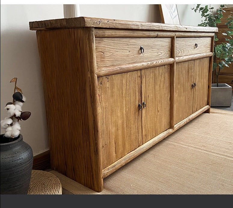 Autumn Recycle Solid Wood Buffet Sideboard Cabinet Old Elm