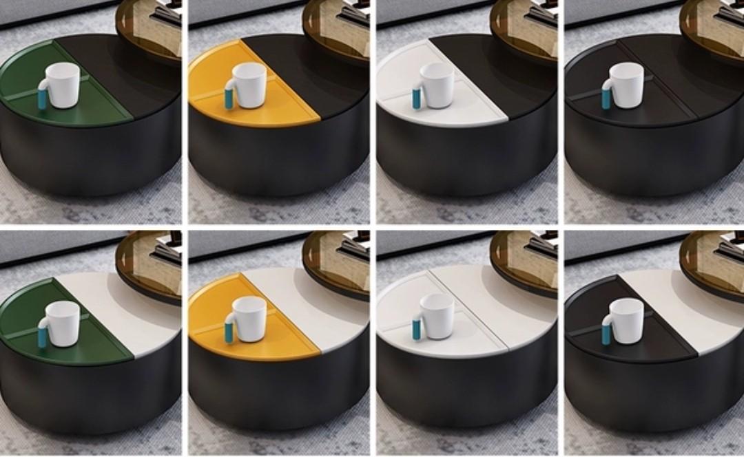 (Ready To Ship) BALE Round Nesting Coffee Tables