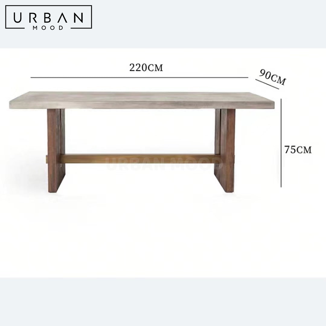 BLAZE Industrial Dining Table & Bench
