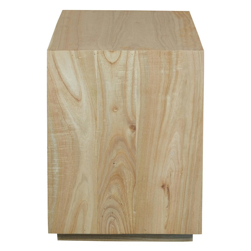 OSCAR WYNHAM Teak Timber Bedside Table Night Stand, Natural