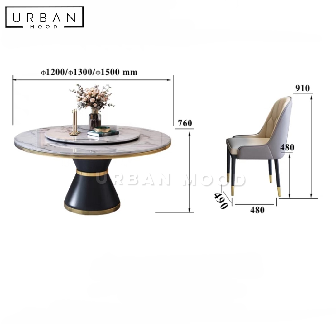 BELGIAN Modern Marble Dining Table