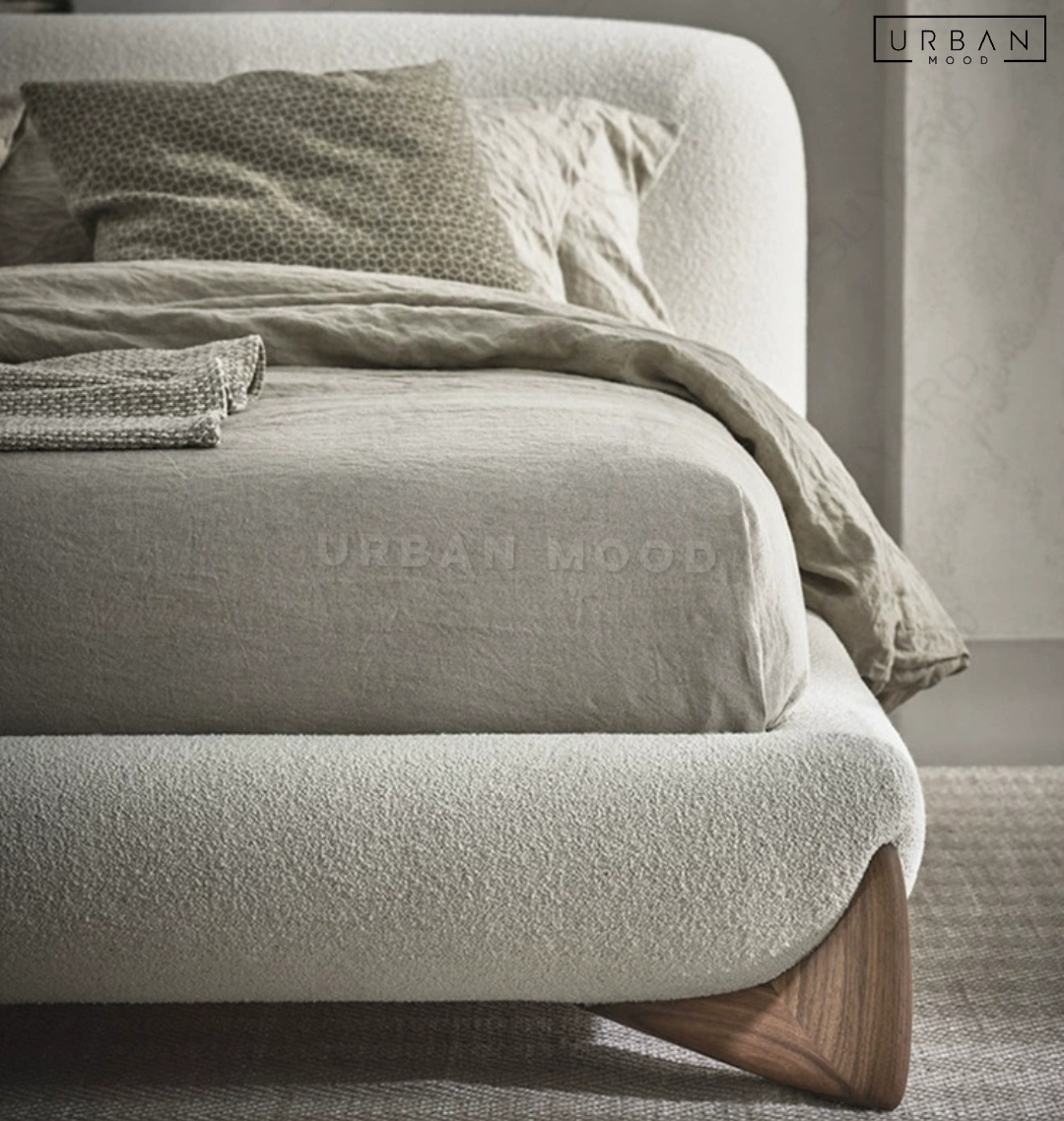 BOBBIT Modern Boucle Bedframe