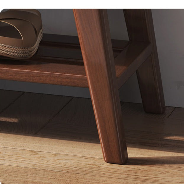 CASSIDY BELAIR Solid Wood Shoe Stool
