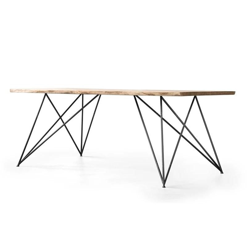 CESAR Minimalist Wooden Wire Frame Dining Office Table
