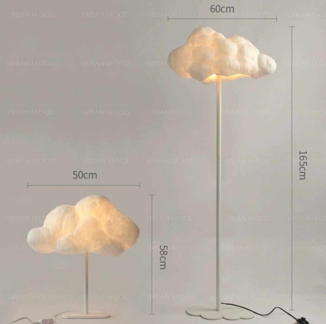 CLOUDY Day Whimsical Standing Bedside Lamp