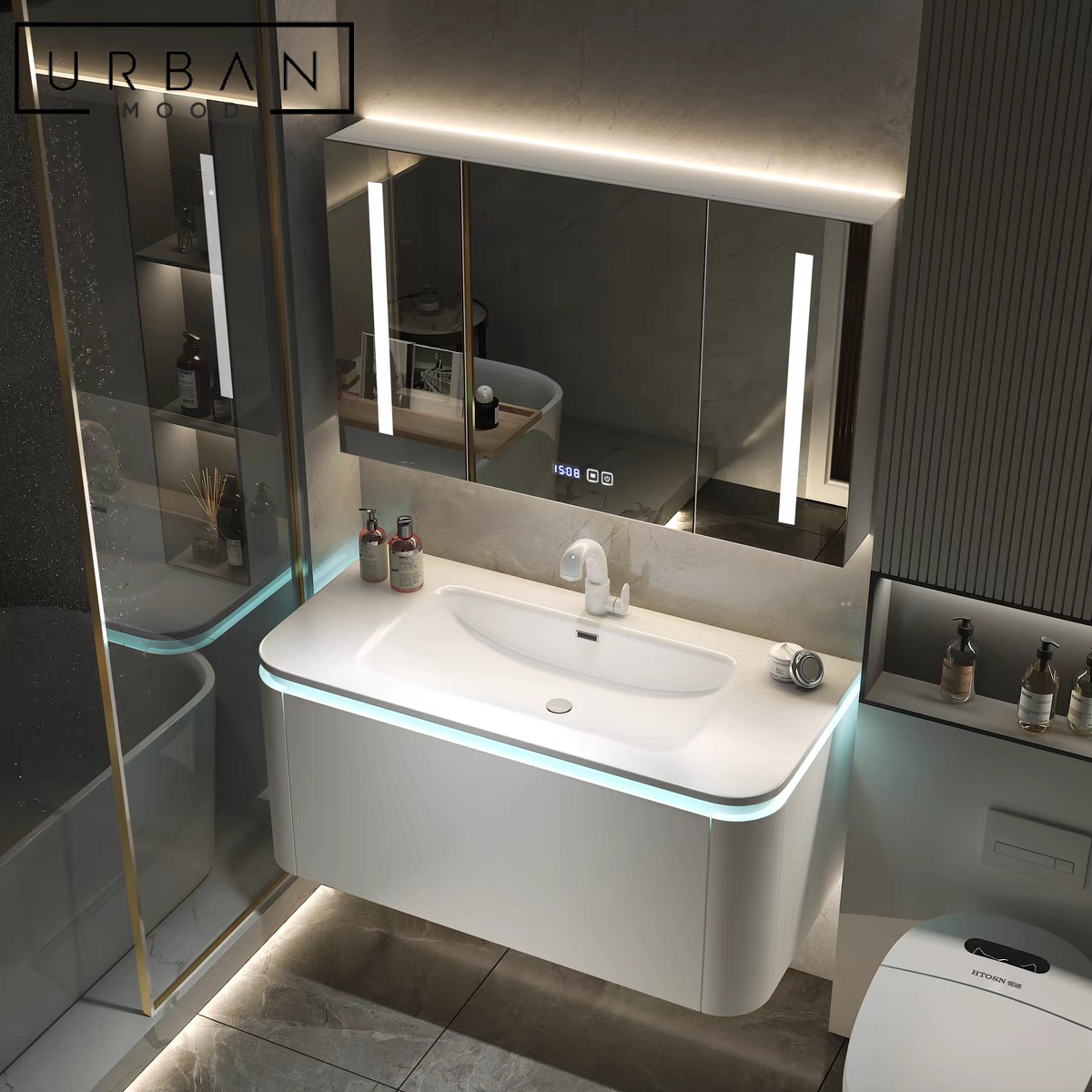 CLIVE Modern LED Bathroom Cabinet