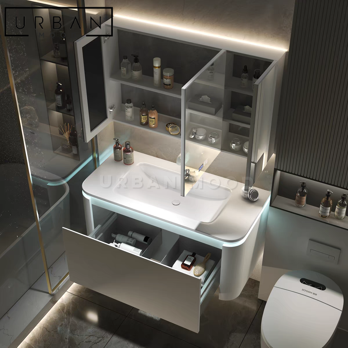 CLIVE Modern LED Bathroom Cabinet