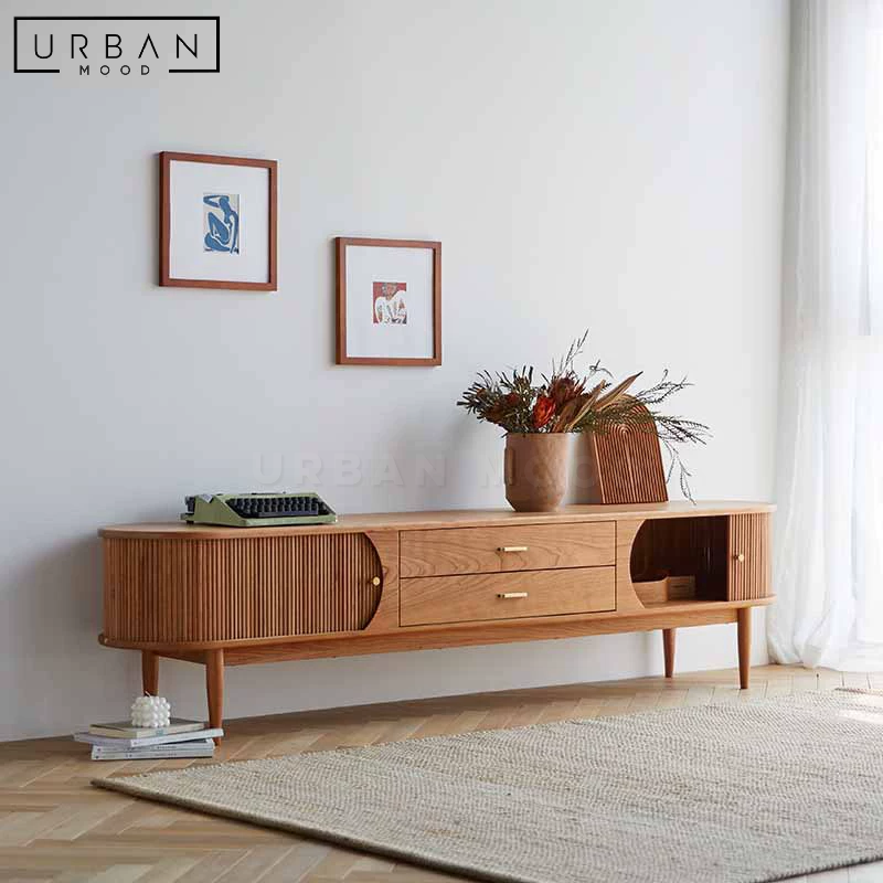 COMRADE Rustic Solid Wood TV Console