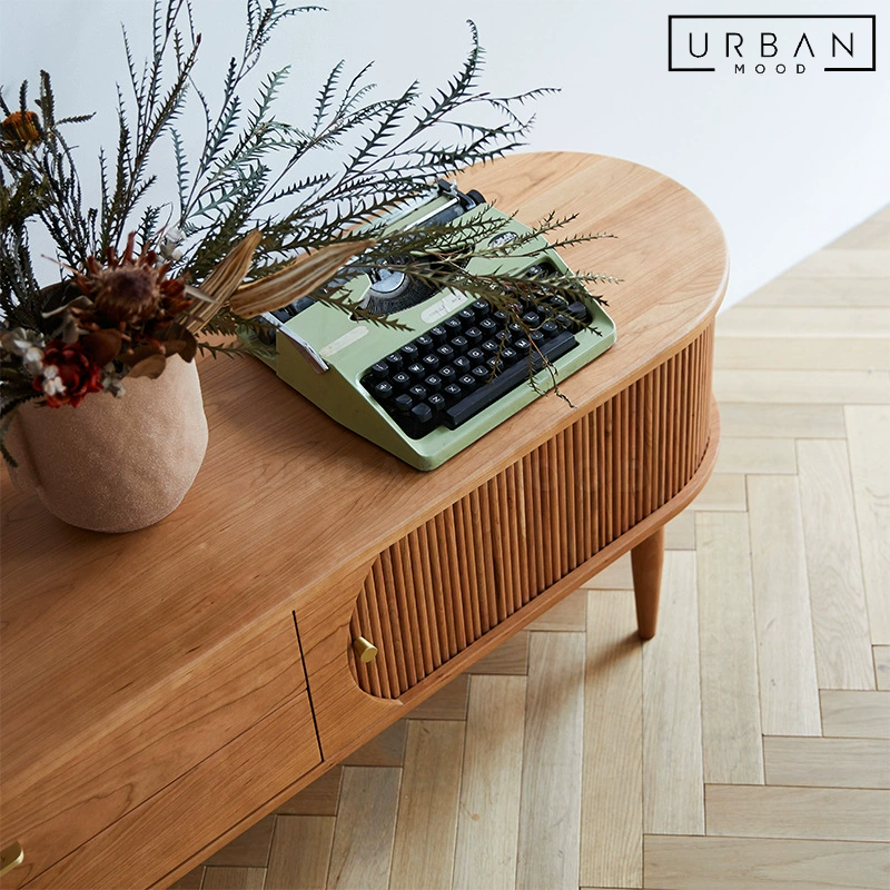 COMRADE Rustic Solid Wood TV Console