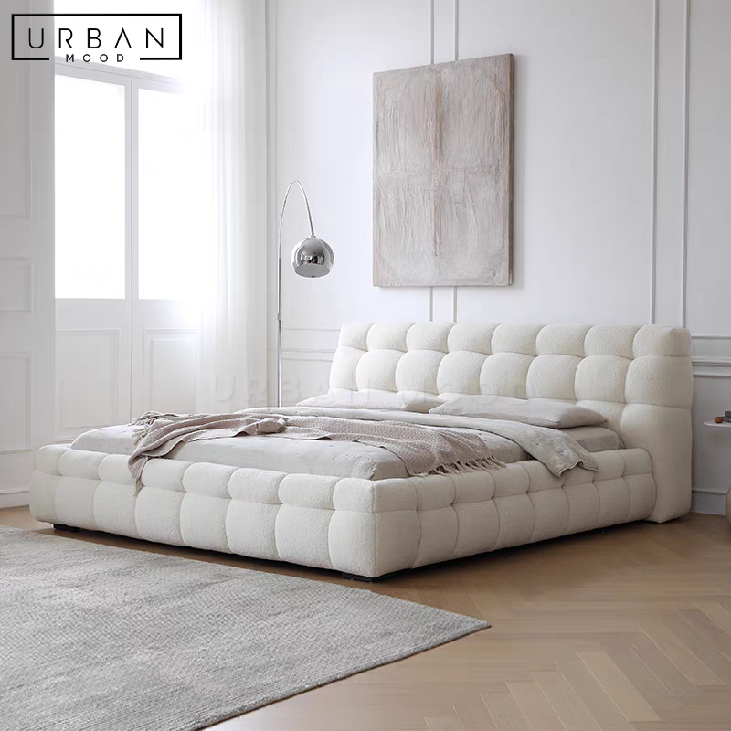 COVELL Modern Boucle Bedframe