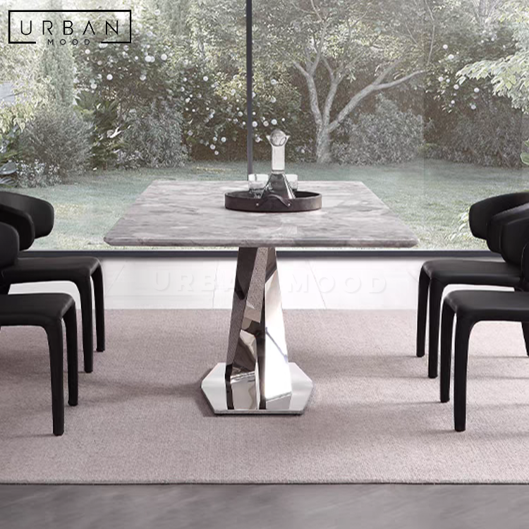CRYSTAL Modern Marble Dining Table