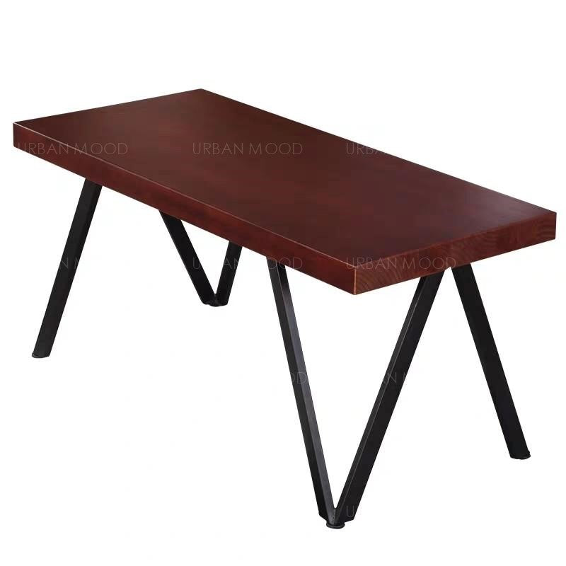 DELLA ModernRustic W Frame Wooden Study Table