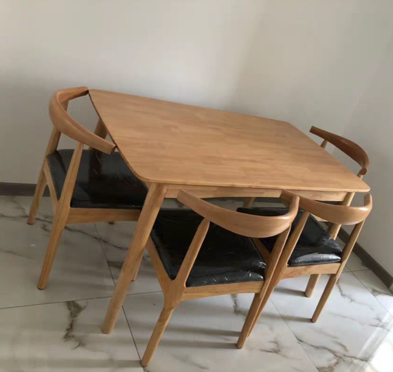 DEVON Modern Rustic Solid Pine Wood Dining Table
