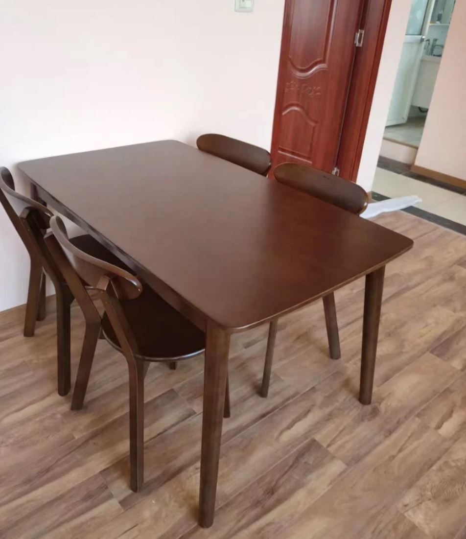 DEVON Modern Rustic Solid Pine Wood Dining Table