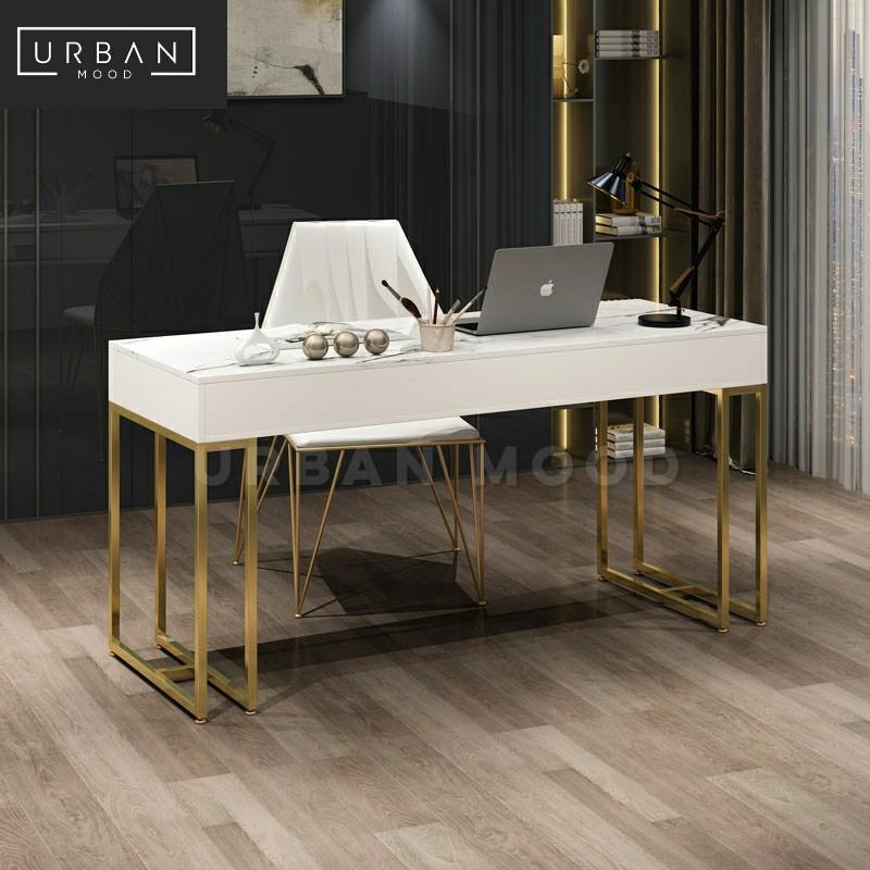 ELLY Modern Marble Study Table