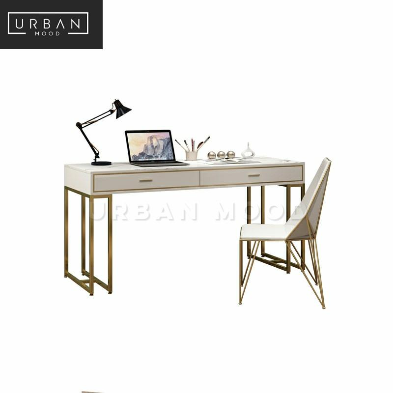 ELLY Modern Marble Study Table