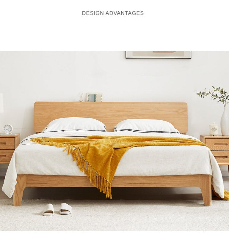 WAREHOUSE SALE EVA BRYSON Japanese Nordic Bed Single / Queen Bed Solid Wood ( Discount Price from $1099 )