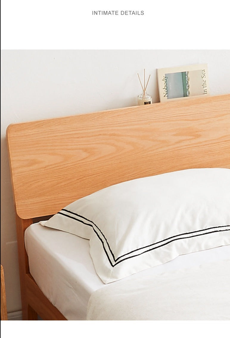 WAREHOUSE SALE EVA BRYSON Japanese Nordic Bed Single / Queen Bed Solid Wood ( Discount Price from $1099 )