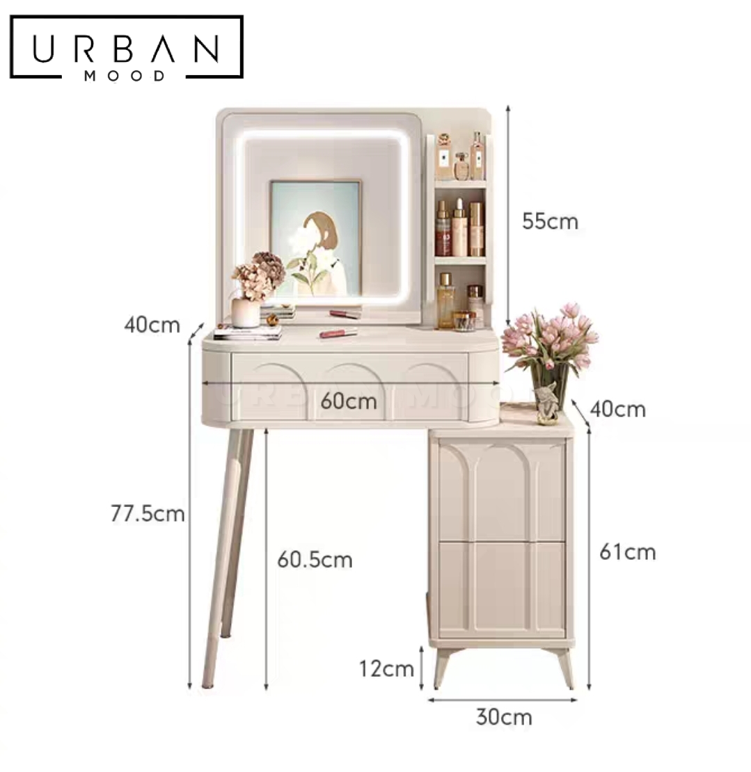 EDITH Modern Vanity Table Set