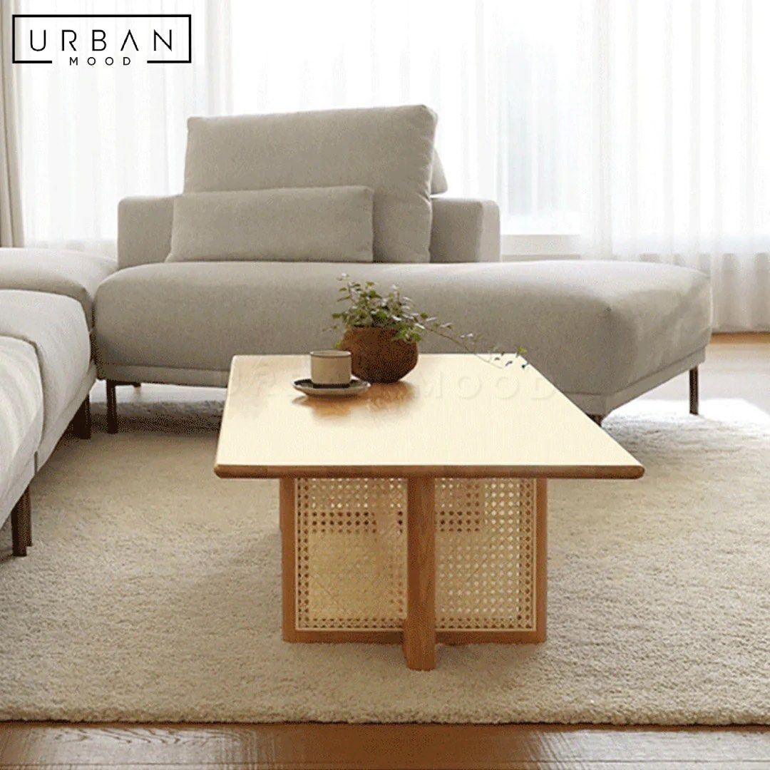 FUKO Japandi Solid Wood Coffee Table