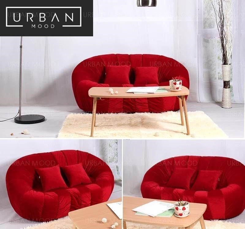 HANSEL Velvet Sofa Armchair
