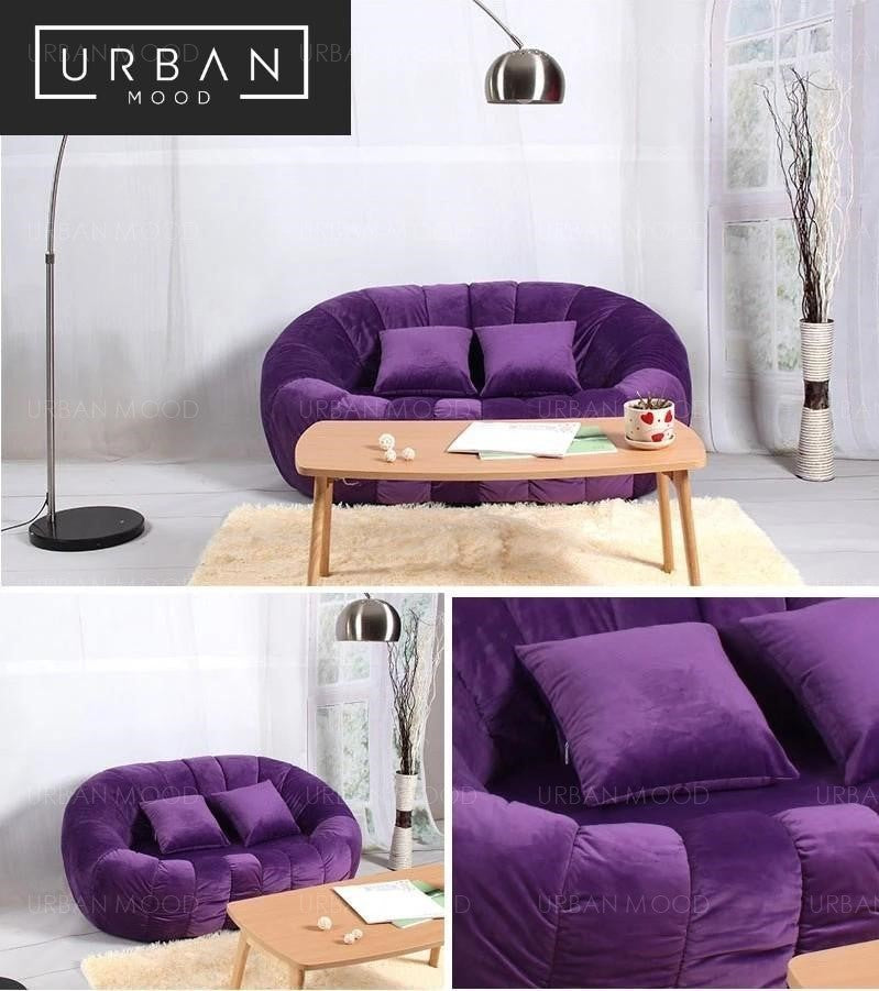 HANSEL Velvet Sofa Armchair