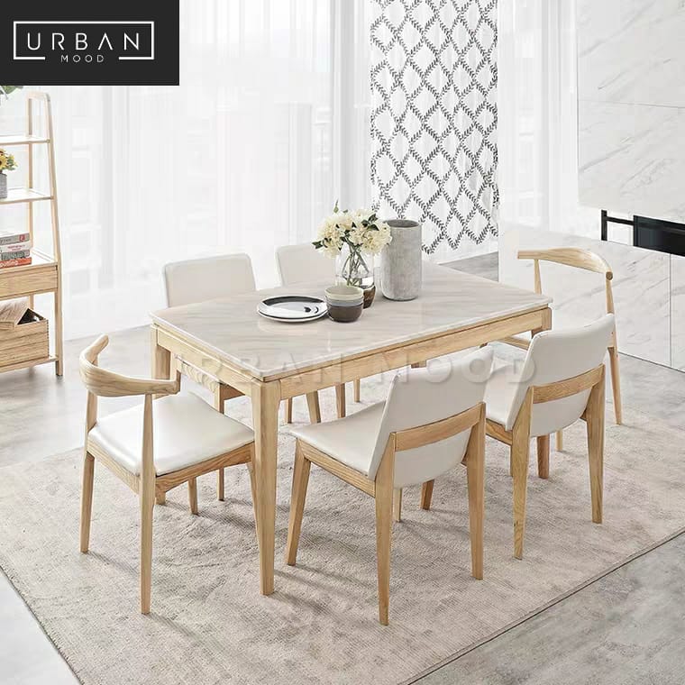 MARON Scandinavian Marble Dining Table