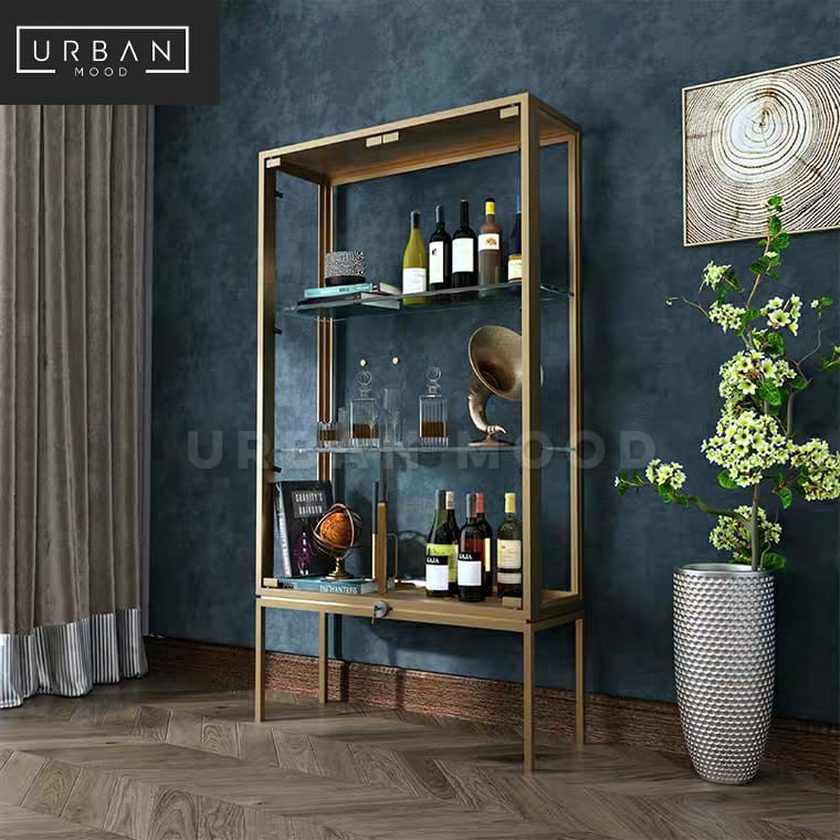 IRIDIUM Modern Glass Display Cabinet