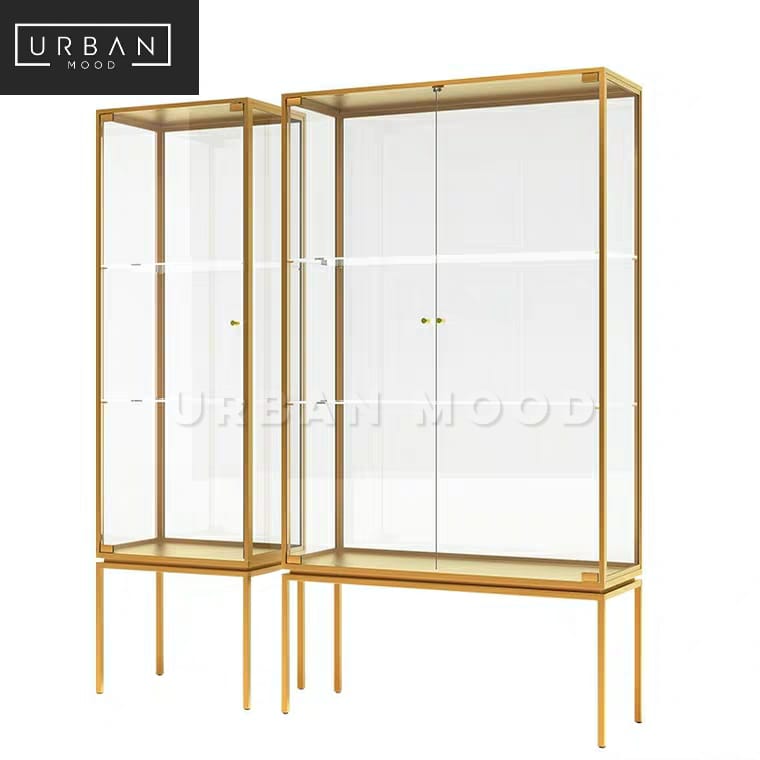 IRIDIUM Modern Glass Display Cabinet